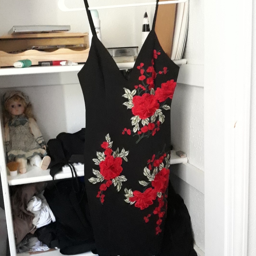 Dress with flowers NWT